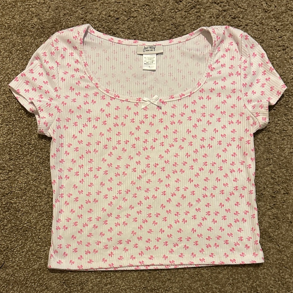 Just Polly Pink Floral Top